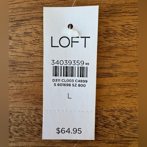 NWT | LOFT | Short Sleeve Leopard Print Blouse | Brown/Cream/Black | Large - Picture 4 of 4